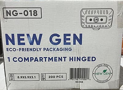PLA71014 : PC1851 MC NG 018 Plastic Takeout Container 200pc/cs (0188)